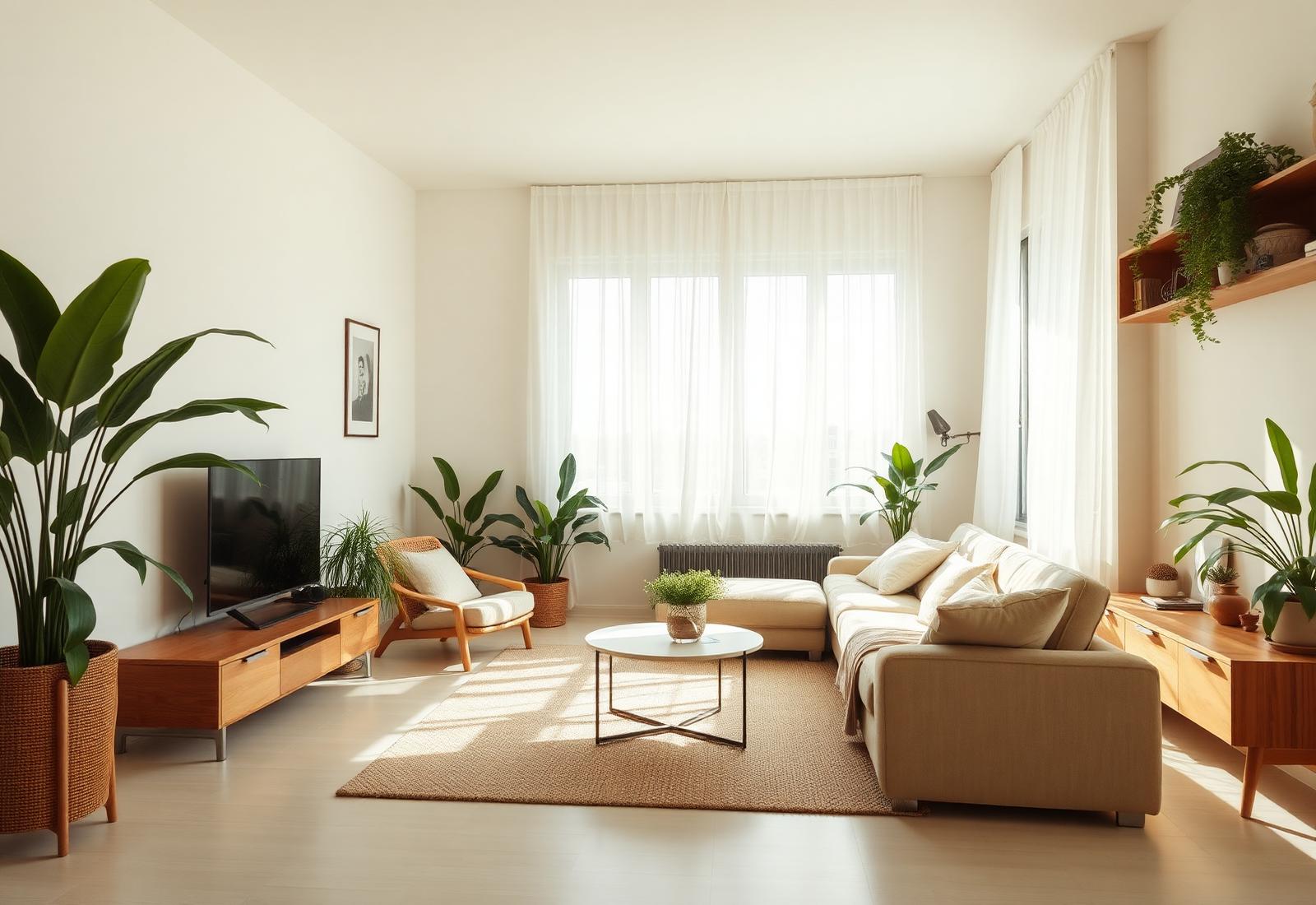 Cozy modern Indian apartment interior